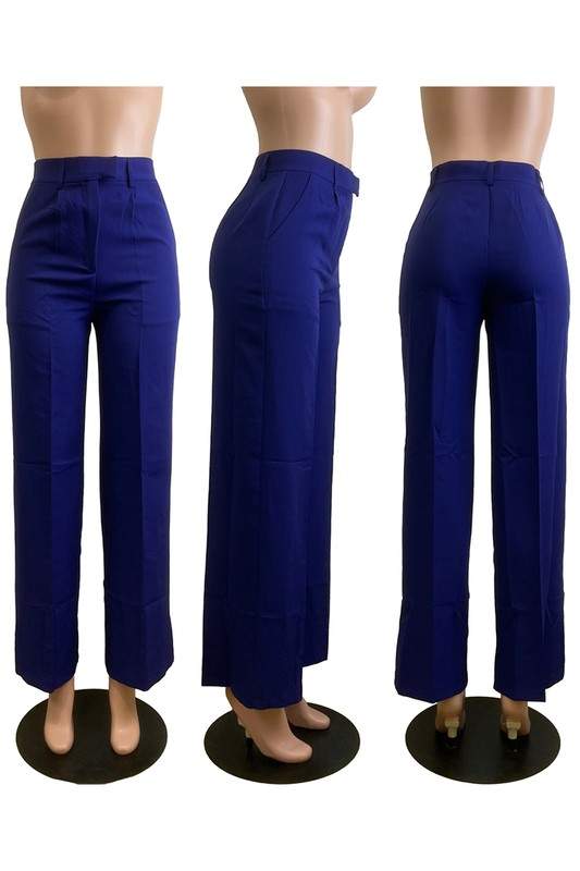 HIGHT WAIST STRAIGHT LEG LONG PANTS