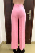 HIGHT WAIST STRAIGHT LEG LONG PANTS