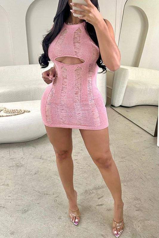 CROCHET MINI DRESS