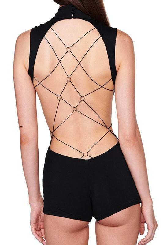 BODYCON BACKLESS CAMI ROMPER