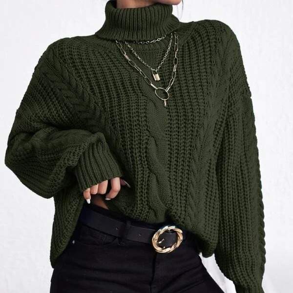 RETRO LOOSE LAZY  SWEATER  KNITWEAR OUTERWEAR TOP