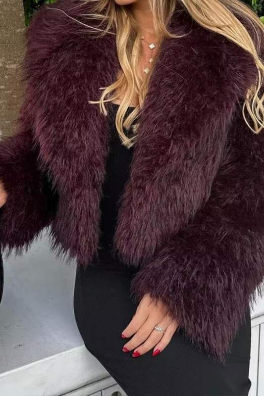 LUXE ALLURE FAUX FUR JACKET