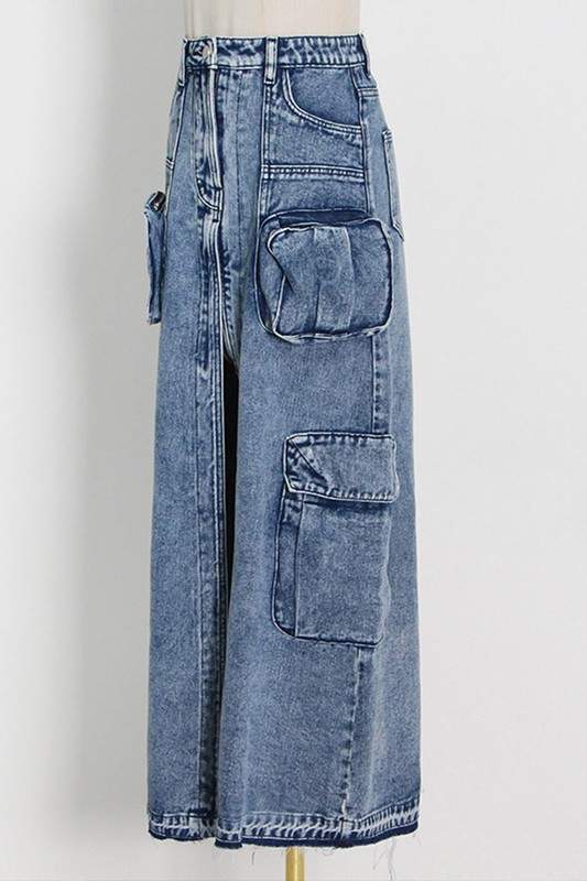 URBAN UTILITY DENIM MAXI pants