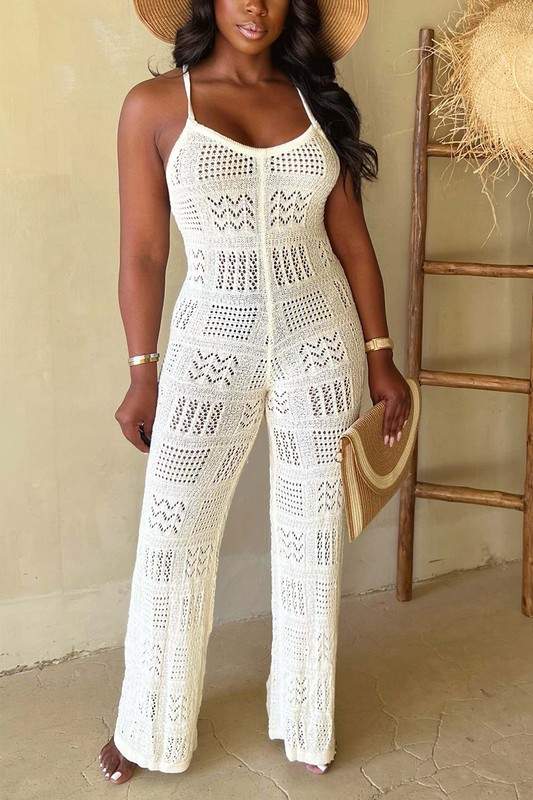 CROCHET CAMI JUMPSUITS