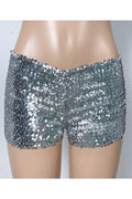 SEQUIN HIGH WAIST SHORTS