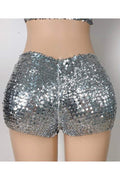 SEQUIN HIGH WAIST SHORTS