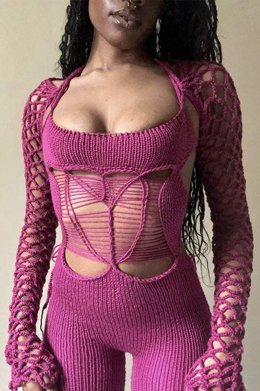 CROCHET FASHION JUMPSUITS