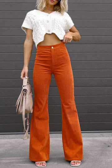 SOLID VINTAGE FLARE PANTS