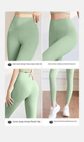  YOGA PANTS HIP HIGH WAIST HIP LIFTING SPORTS FITNESS PANTS BELLY TIGHT YOGA PANTS