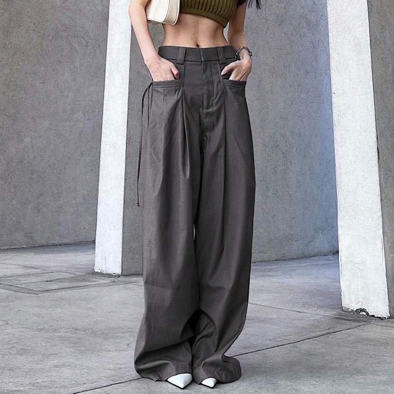 WIDE LEG TALLPANTS PLEATED LOOSE