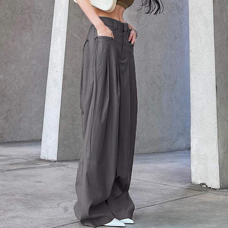 WIDE LEG TALLPANTS PLEATED LOOSE