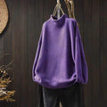 SEMI TURTLE NECK WOMEN S LOOSE LEISURE PULLOVER KNITTED