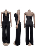 STRAPLESS WIDE LEG JUMPSUITS