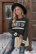 WOMEN S CREWNECK LETTER KNITWEAR PULLOVER WOMEN S SWEATER