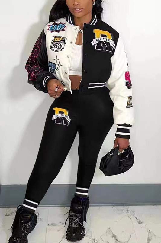 VARSITY JACKET TRACKSUIT SET