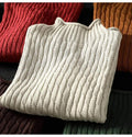 SEMI TURTLE NECK WOMEN S LOOSE LEISURE PULLOVER KNITTED