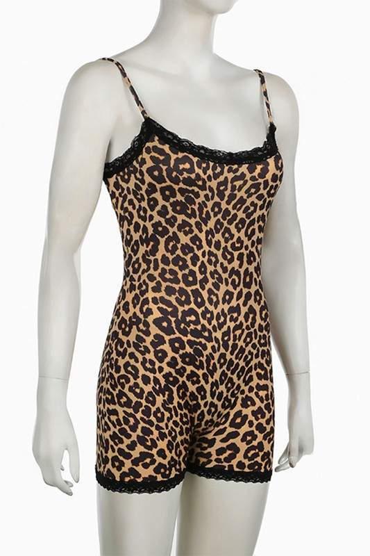 LEOPARD PRINT ROMPER