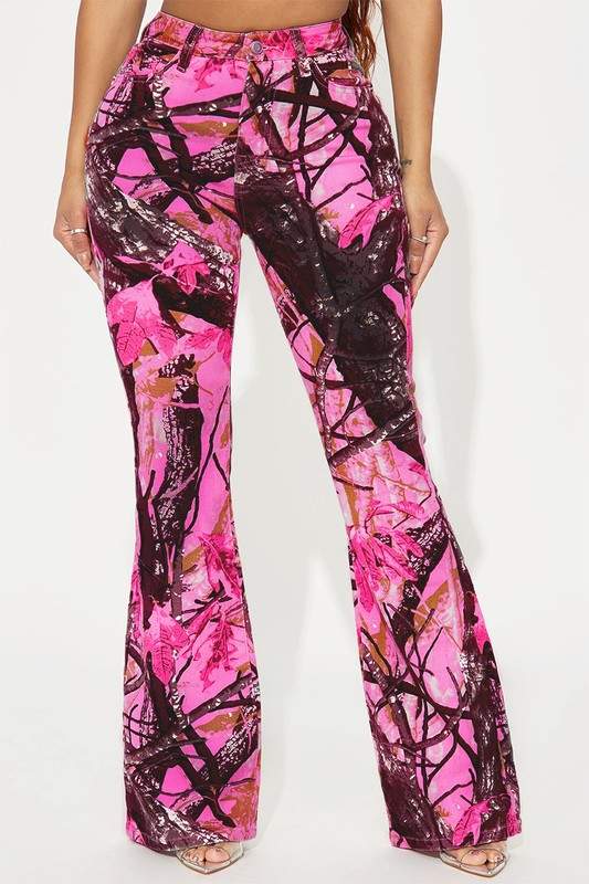 CAMO PRINTED LONG PANTS