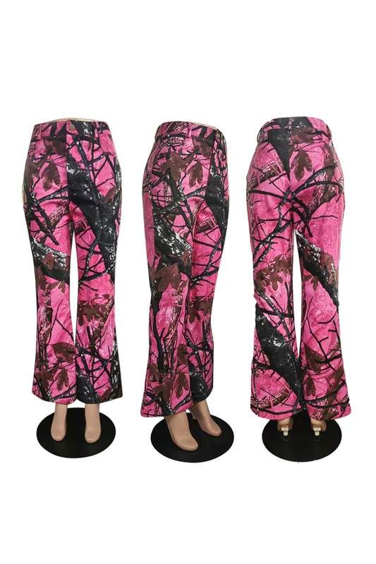 CAMO PRINTED LONG PANTS