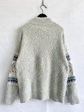 CHRISTMAS KNITWEAR  HALF TURTLENECK CHENILLE SNOWFLAKE SWEATER