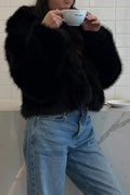 PLUSH GLAM FAUX FUR JACKET