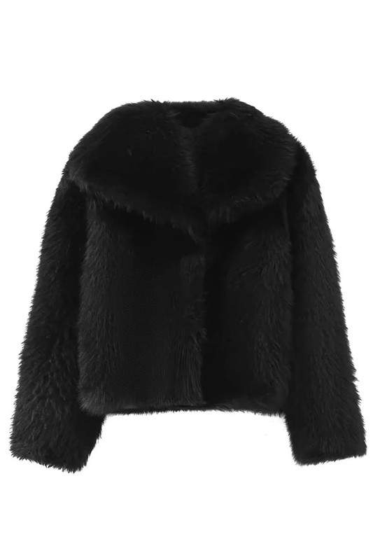 PLUSH GLAM FAUX FUR JACKET