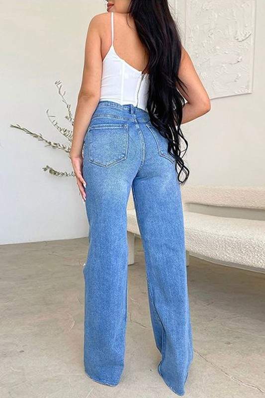 CUTOUT JEANS