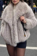 PLUSH GLAM FAUX FUR JACKET