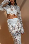 FLORAL LACE TWO PIECE SET