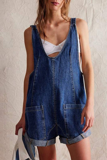 SLEEVELESS LOOSE ROMPERS