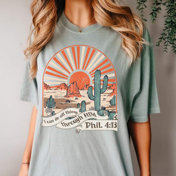 BOHO CHRISTIAN SHIRT VINTAGE STYLE DISTRESSED TEE