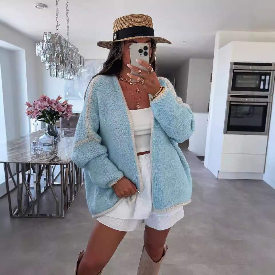  CARDIGAN SWEATER LOOSE PLUS SIZE WOMEN S SWEATER COAT