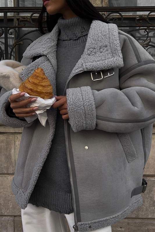 COZY LUXE SHEARLING JACKET