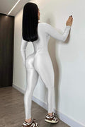 LONG SLEEVE BODYCON JUMPSUIT