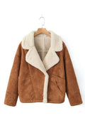 OVERSIZED SHEARLING LINED JACKET