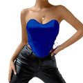  SEXY SPICE GIRL LACE UP  CHEST WRAP STREET BACKLESS FISHBONE WAIST 