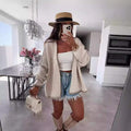  CARDIGAN SWEATER LOOSE PLUS SIZE WOMEN S SWEATER COAT