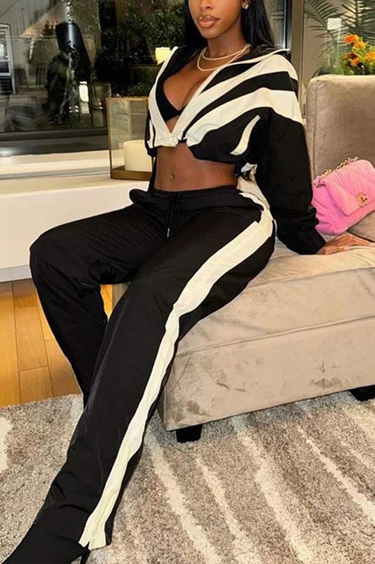 TWO TONE TRACKSUIT SET