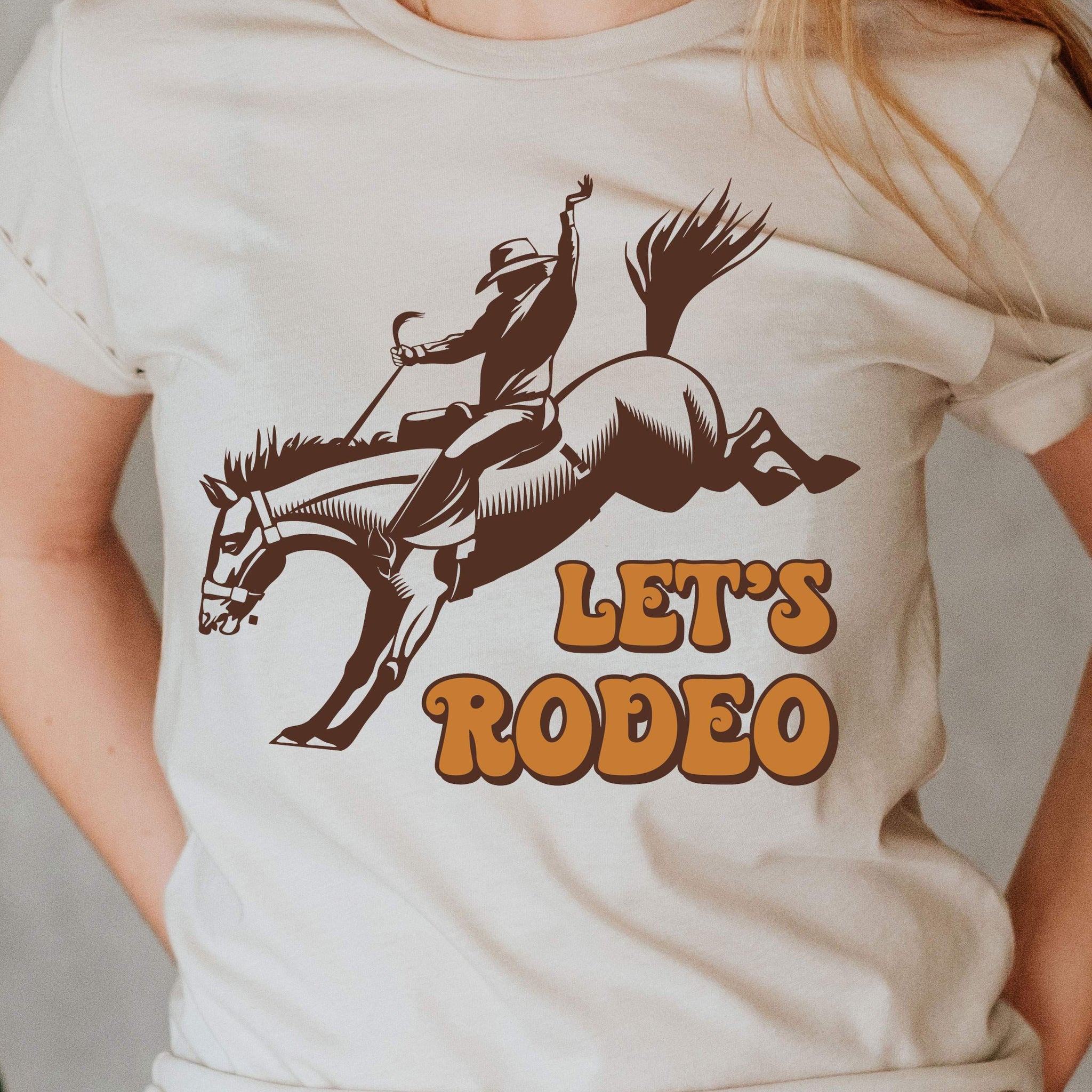 LETS RODEO GRAPHIC TEE T-SHIRTS