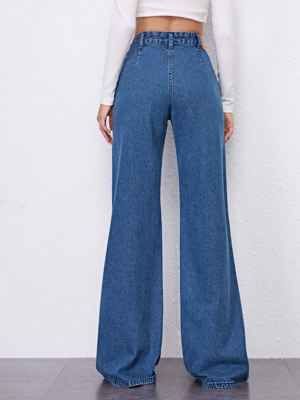 BASICS HIGH WAIST PALAZZO PANTS