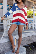 STARS AND STRIPES KNIT SWEATER