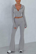 KNITTED SHIRT AND PANTS SET