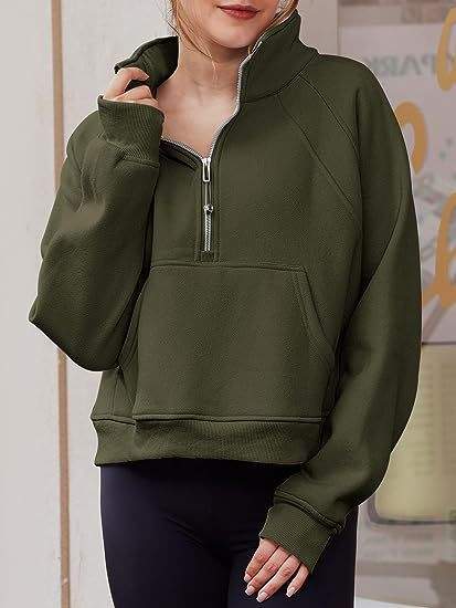 DOVE FUNNEL NECK HALF ZIP