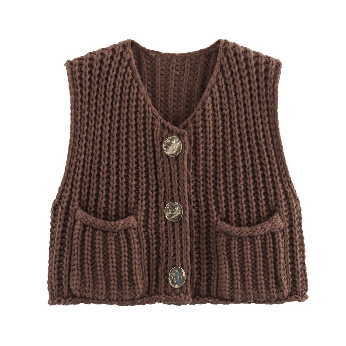 STREET FASHION THICK NEEDLE VEST