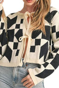 GEOMETRIC CHARM CARDIGAN