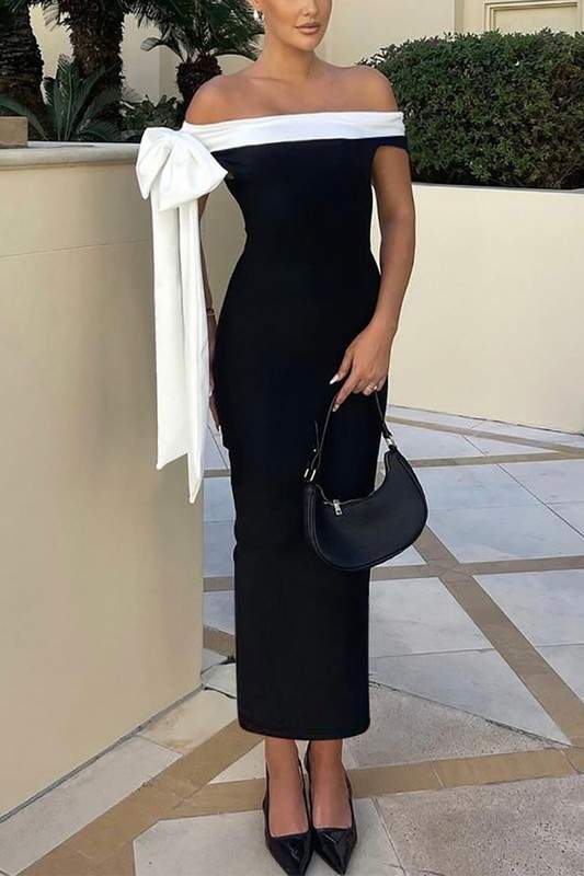 OFF SHOULDER MAXI DRESS