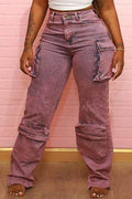 ACID WASH STYLE JEANS - Missyess