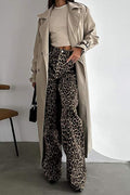 ANIMAL PRINT WIDE LEG PANTS - Missyess