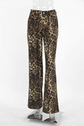 ANIMAL PRINT WIDE LEG PANTS - Missyess