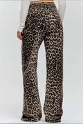 ANIMAL PRINT WIDE LEG PANTS - Missyess